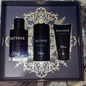 Dior Sauvage by Christian Dior 3 Pc Eau de Toilette Gift Set For Men “NEW"